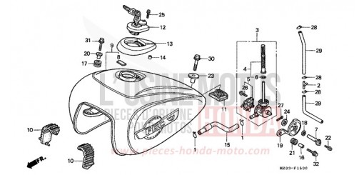 RESERVOIR A CARBURANT GL1500CV de 1997